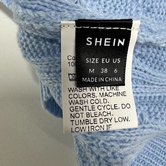 SHEIN Flotto - Halter-Neck Cable Knit Cropped Camisole Top Size 6 - Picture 5 of 7